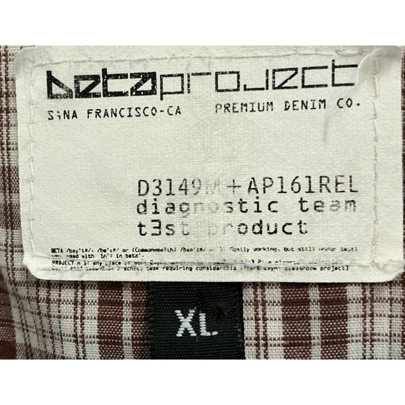 BetaProject Del Mar Western Pearl Snap Shirt XL Made USA Brown Plaid Print - Picture 5 of 8